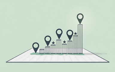 Progressive growth with location markers