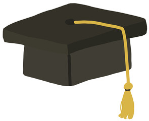 태슬이 달린 졸업 모자 일러스트