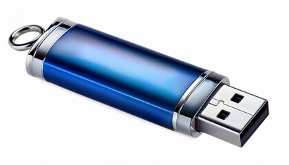 blue and silver swivel usb flash drive usb drive
