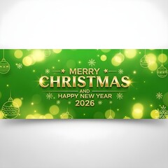 2026 Happy New Year celebration background. Golden numbers with glow light effects on black.

