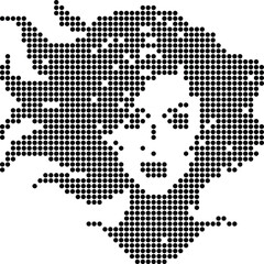 Simple Face Dot Pattern