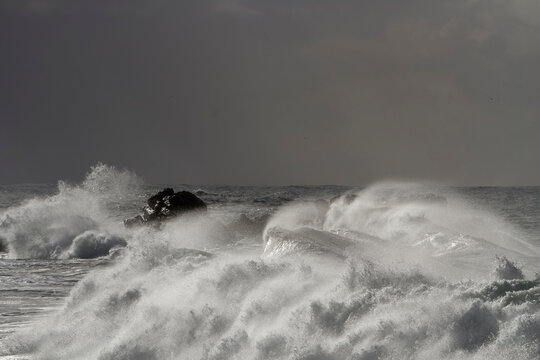 December rough sea