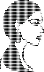 Simple Face Portrait Design