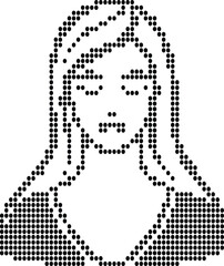 Simple Woman Portrait Design