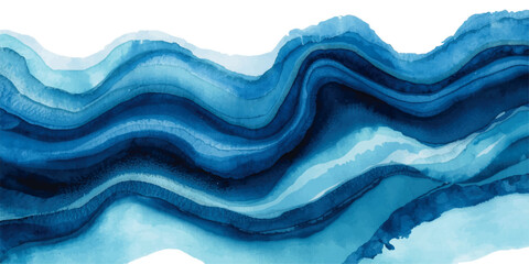 Abstract blue and white marble background. This image can be used for a variety of purposes,ocean currents or mountainous landscape with soft light and smooth brushstroke texture.