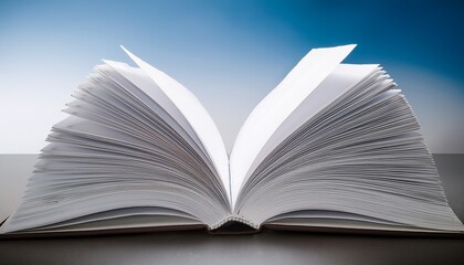 Open Magazine With Blank Pages