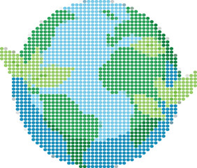 Fototapeta premium Simple World Globe Design
