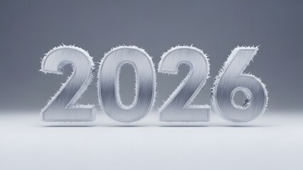 2026 number new year future wallpaper, illustration, banner, vector