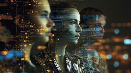 focused young scientists adjusting high tech laboratory equipment