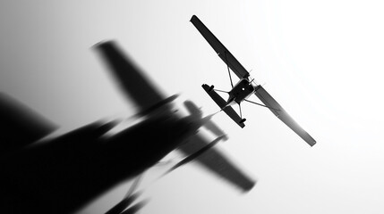 A plane is flying in the sky