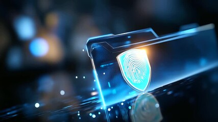 Secure_digital_folder_with_glowing_fingerprint_and_shield_icon_data_security_protecting_confidential_files - Powered by Adobe