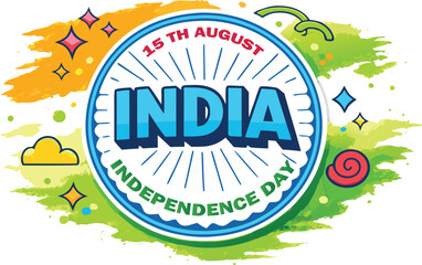 Vector illustration of india independence day eps file format adobe illustrator