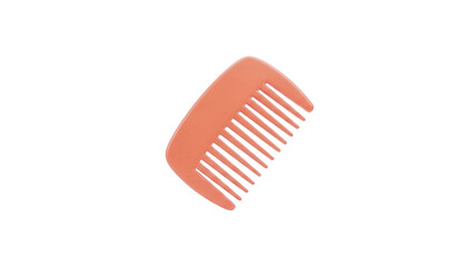 3D Coral Hair Comb on transparent background