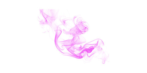 Obraz premium Vibrant Purple Smoke Swirling Abstractly on Black Background Ethereal Dynamic Graphic Element for Creative Design and