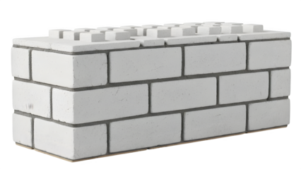 Building bricks isolated on white background.