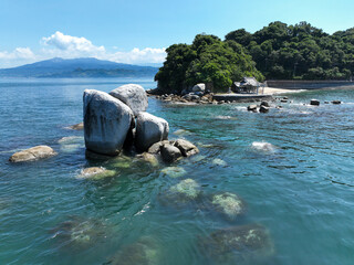 愛媛県松山市　白石ノ鼻の巨石群
