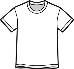Design of white t-shirt illustration