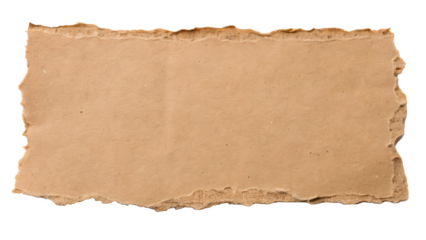 Torn brown paper on black background for creative design projects