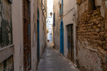 Fototapeta premium stare miasteczko, wąskie uliczki 