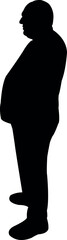 a man body silhouette vector