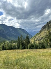 Isolated adventure captured through shadowed ridges and distant