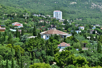 The village of Foros and Foros Park from above, Crimea