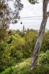 Fototapeta premium Gondola ride across the park 
