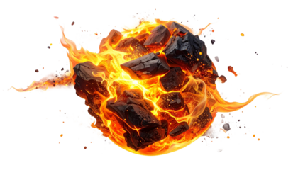 Evocative Glowing Ember Sparks Isolated Transparent PNG AI Generated Warmth Icon