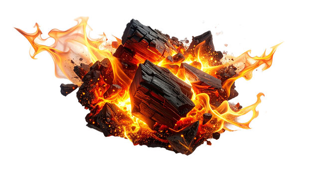 Evocative Glowing Ember Sparks Isolated Transparent PNG AI Generated Warmth Icon
