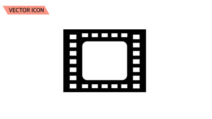 Obraz premium Film Strip Icon Vector Illustration.