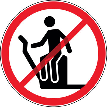 mitfahren auf Flurf&ouml;rderfahrzeugen verboten Schild - Industrie, Zeichen, Symbol, Verbotsschild