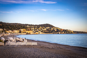 promenade des anglais, nice, france,  french riviera, south of france, boulevard, beach, ocean, cote d'azur © Andrea Aigner