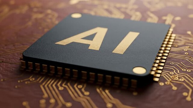 AI microchip implanted under the skin for futuristic biometric technology. Chip implant in humans