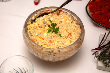 Sałatka warzywna przygotowana na święta wielkanocne © hunter76