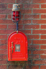 red fire alarm box