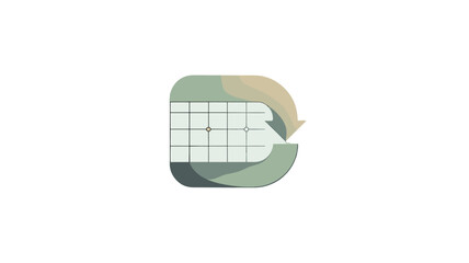 Calendar icon representing scheduling and planning.