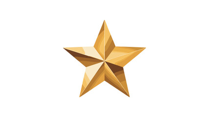 Fototapeta premium A golden star with a radiant glow.