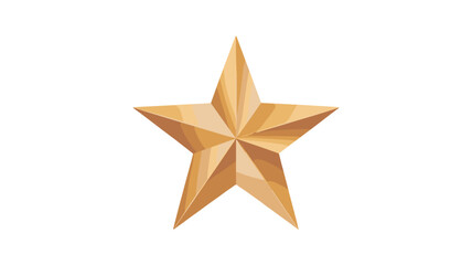 Fototapeta premium A golden star shines, embodying brilliance and excellence.