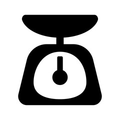 上皿はかりのシルエットアイコン素材