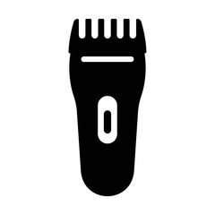 電気シェーバーのシルエットアイコン素材