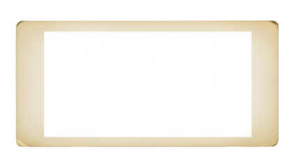 Vintage photo frame PNG isolated on transparent background, retro style border with rounded corners for family pictures and memories