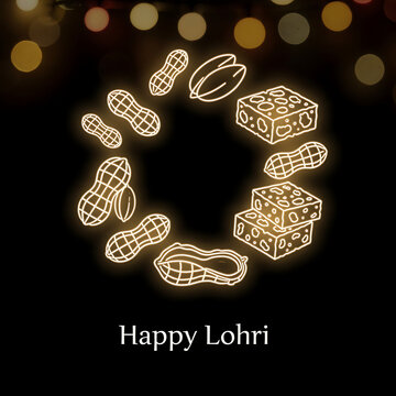 Lohri marks Punjabi harvest joy with bonfires, sugarcane, dhol beats, warmth, tradition and vibrant winter celebration designs.