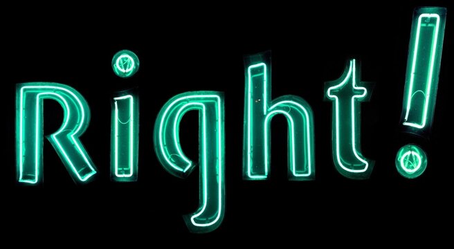 Right! neon lights