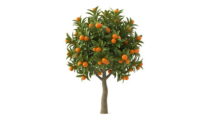 Potted orange tree with ripe citrus fruit for chinese new year symbol of prosperity and wealth