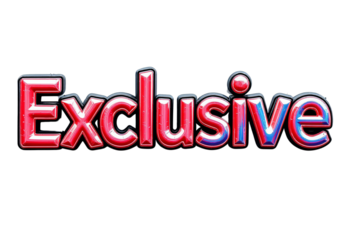 3D Exclusive Text Effect Isolated On White Background