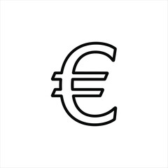 Obraz premium Euro currency symbol icon representing european finance and exchange systems