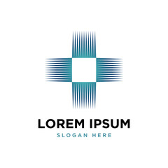 Medical Cross logo. Plus icon symbols for hospital, ambulance, pharmacy. Health care emblems, signs, badges.