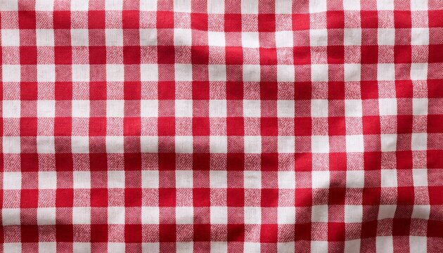 red gingham tablecloth seamless pattern background