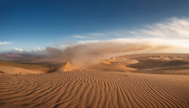 Dust Clouds Obscure The Horizon Line
