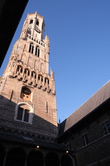 Belfry of Bruges in Belgium of Bruges. Belfry of Bruges